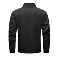 thumbnail image 1 of JTieacloth Casual Warm Coat Men's Casual Jackets Lightweight Comfortable Loose Fit Japanese Style Zip Up Hoodie Sweatshirt Outerwear For Daily Wear Black, 1 of 3
