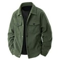 thumbnail image 1 of JTieacloth Casual Warm Coat Men's Fleece Jacket Lightweight Comfortable Fit For Casual Daily Wear In Spring Summer Autumn Versatile Style Green, 1 of 4