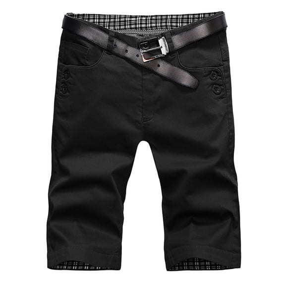 JTieacloth Classic Mens Cargo Short Men's Casual Shorts For Every Occasion Versatile Straight Leg Beach Shorts For Daily Work And Outings For Spring And Summer,Black
