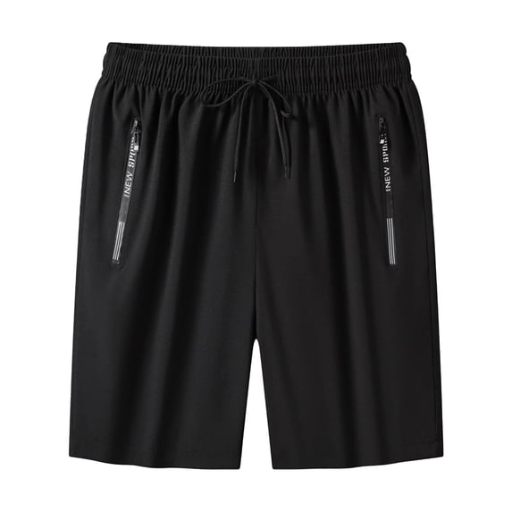 JTieacloth Classic Mens Cargo Short Summer Men's Casual Shorts Breathable Ice Silk Athletic Loungewear Beachwear Sporty Outdoor Wear,Black