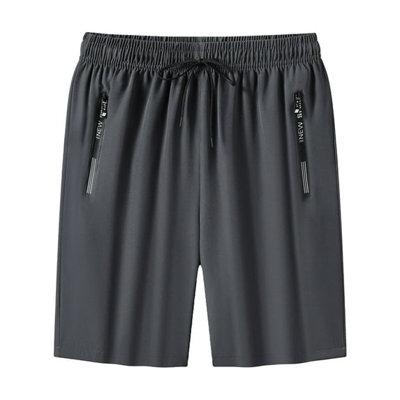 JTieacloth Classic Mens Cargo Short Summer Men's Casual Shorts Breathable Ice Silk Athletic Loungewear Beachwear Sporty Outdoor Wear,Gray