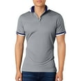 thumbnail image 1 of JTieacloth Collared Work Shirts Men's Shirts Performance Wicking Classic Fit Button Shirts For Men Gray L, 1 of 4