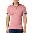 thumbnail image 1 of JTieacloth Collared Work Shirts Men's Shirts Performance Wicking Classic Fit Button Shirts For Men Pink S, 1 of 4