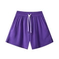 thumbnail image 1 of JTieacloth Comfort Cargo Shorts Men's Summer Outdoor Sports Shorts Fashionable Home Casual Breathable Shorts,Purple, 1 of 2