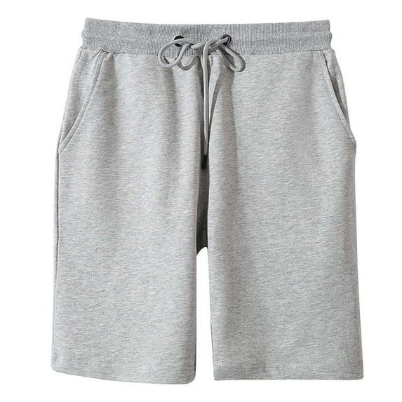 JTieacloth Comfort Mens Shorts Men'S Casual Shorts Solid Color Fashion Slim Five Point Shorts Beach Shorts Casual Shorts,Gray
