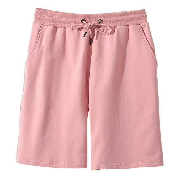 JTieacloth Comfort Mens Shorts Men'S Casual Shorts Solid Color Fashion Slim Five Point Shorts Beach Shorts Casual Shorts,Pink