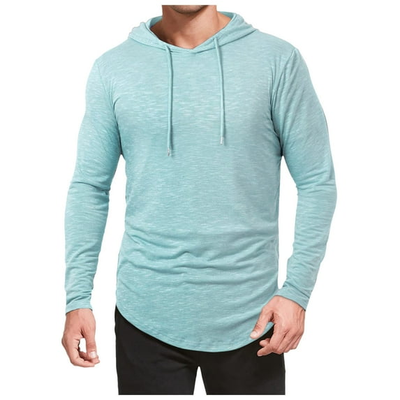 JTieacloth Designer T Shirts for Men Men's Athletic Hooded Shirts Long Sleeve Workout Sport Hoodie Casual Running T Shirt Pullover Top