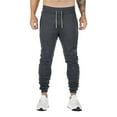 thumbnail image 1 of JTieacloth Drawstring Pants for Men Men's Gym Pants Workout Running Athletic Joggers Slim Fit Sport Track Pants With Zipper Pockets Gray, 1 of 6