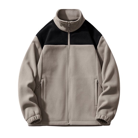 JTieacloth Drawstring Sweatshirts Featur Zip Up Hoodies For Men Casual Long Sleeve Sweatshirt Autumn Winter Thermal Plain Hooded Jacket With Pocket Yellow