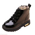 thumbnail image 1 of JTieacloth Durable Kids For Boys And Girls Short Boots With Warm For Cold Weather Comfortable Stylish Footwear For Preschool To Preteen Age,Warm Winter Boots Black, 1 of 6