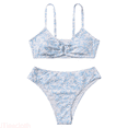 thumbnail image 1 of JTieacloth Fashion Girls 2 Piece Swimsuit Floral Prints High Waist Bikini Set Swimwear Bathing Suit,Sizes 8-9 Years, 1 of 6