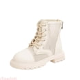 thumbnail image 1 of JTieacloth Girls Ankle Boots Breathable Mesh Cutout Girls Boots With Soft Sole Fashionable Ankle Booties For Everyday Wear And Performances,White, 1 of 6