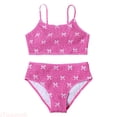 thumbnail image 1 of JTieacloth Girls Bikini 2 Piece Swimsuit Set Girls Floral Print Swimwear Two Piece Cute Ruffle Bikini For Beach Pool Summer Swim,Pink,10-11 Years, 1 of 6