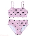 thumbnail image 1 of JTieacloth Girls Bikini 2 Piece Swimsuit Set Girls Floral Print Swimwear Two Piece Cute Ruffle Bikini For Beach Pool Summer Swim,Pink,12-13 Years, 1 of 7