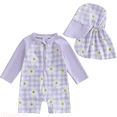 thumbnail image 1 of JTieacloth Girls Floral Print Swimsuit Two Piece With Matching Sun Hat UPF 50+ Rash Guard And Swim Bottom For Beach Pool Party,Sizes 12-18 Months, 1 of 6
