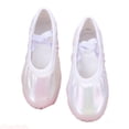 thumbnail image 1 of JTieacloth Girls Glitter Satin Ballet Dance Shoes Soft Sole Flexible Cat Performance Flats For Toddlers Kids Kids Party School Shoes,Sizes 8.5 Little Kid, 1 of 4