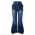 thumbnail image 1 of JTieacloth Girls Jeans Denim Stretch Flared Denim Pants For Teen Girls With Elegant 3D Bow Design Comfortable Trousers For Juniors Casual Wear And School Outfits,Sizes 8-9 Years, 1 of 7