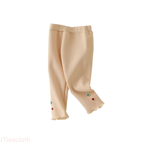 JTieacloth Girls Pants Lightweight Autumn And Winter Girls' Leggings New Baby Pants Plus Fleece Winter Warm Pants Baby Warm Pants,Sizes 3-4 Years