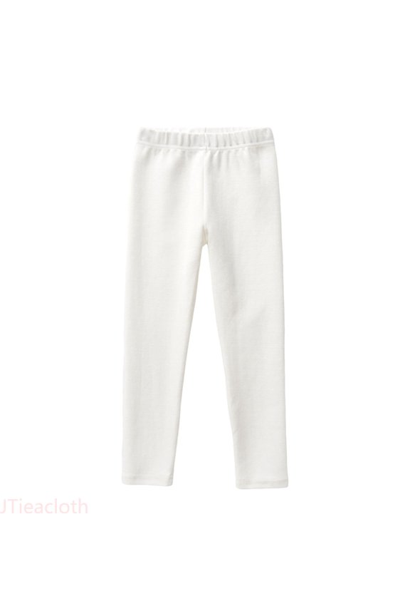 Girls Pants for Casual School Girls' Spring And Autumn Solid Color Woolen Warm Pants,Sizes 3-4 Years