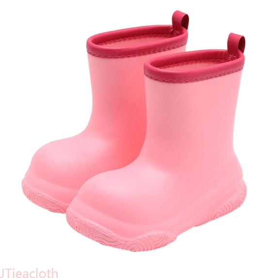JTieacloth Girls Rain Boots, Non Slip Sole Lightweigh Waterproof Shoes for Boys Girls School And Outdoor Activities,Sizes 12-13
