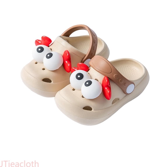 JTieacloth Girls Sandals For Toddlers And Kids Soft EVA Material With Cute Crab Design Breathable Comfortable Lightweight For Daily Wear Girls Sandals for School,Sizes 12 Little Kid(5.5-6 Years)