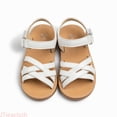 thumbnail image 1 of JTieacloth Girls Sandals For Toddlers Soft Sole Glitter PU With Flower Weaving Design Casual Summer Shoes For Baby To Ages 1 5Years Sandals Summer Dresses Shoes,Sizes 10 Little Kid(3.5-4 Years), 1 of 7