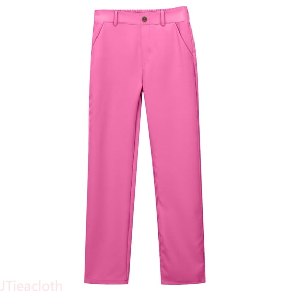 JTieacloth Girls School Uniform Twill Pants Girls And Boys Pants Kids Dress Pants High Stretchy With Pockets Size 5 16 Years,Sizes 14-15 Years