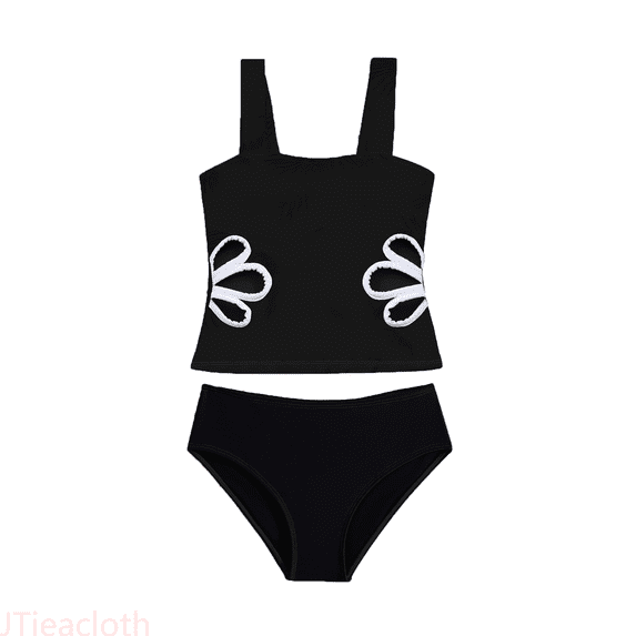 JTieacloth Girls Swimsuit Adjustable Straps Out Bathing Suit Girls Swimwear,Sizes 9-10 Years