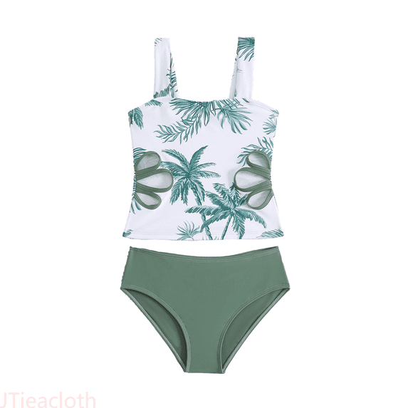 JTieacloth Girls Swimsuit Adjustable Straps Out Bathing Suit Girls Swimwear,Sizes 9-10 Years