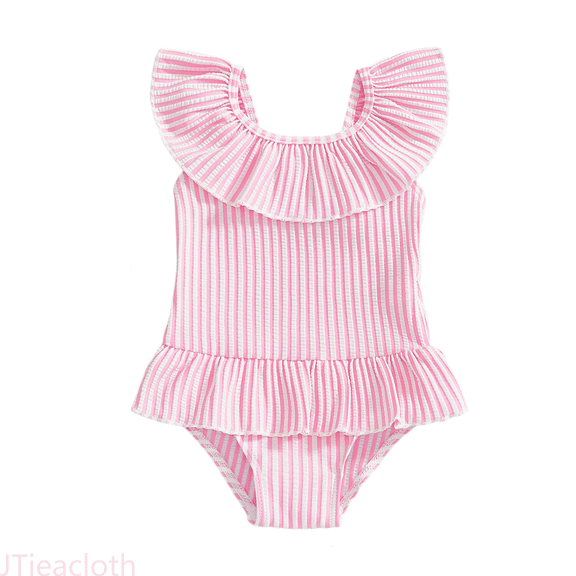 JTieacloth Girls Swimsuit Summer Stripe Bikini Style Tankini Swimsuit For Toddler Baby Infant Youth,Sizes 2-3 Years