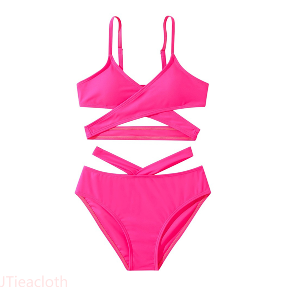 JTieacloth Girls Swimsuits Bikini Set Two Piece Swimsuit Bathing Suit Girls Swimwear,Sizes 7-8 Years
