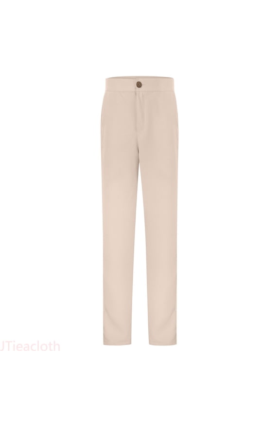 Girls Uniform Chino Pants Girls Unifor M Pants Kids Dress Pants High Stretchy With Pockets Size 5 16 Years,Sizes 5-6 Years