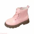 thumbnail image 1 of JTieacloth Girls Winter Boots Stylish Girls' Boots Soft Sole Short Boots For Girls Matt Finish Children's Shoes For Fashionable Kids Comfortable Ankle Length Footwear For Ages 2 10,Pink, 1 of 4