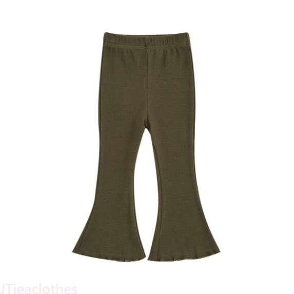 JTieacloth Girsl Straight Leg Pants Girls Leggings Yoga Pants For Girls Cute Pants Kids Soft Full Length Comfy Leggings Pants,Sizes 18-24 Months
