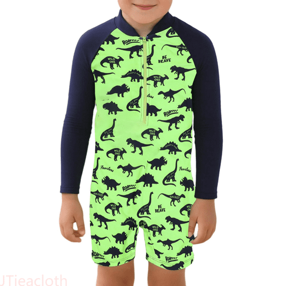 JTieacloth Kids Boys Swimwear UPF 50 Sun Swimsuit With Rash Guard For Toddler And Youth Comfortable Swim Set,Sizes 2-3 Years
