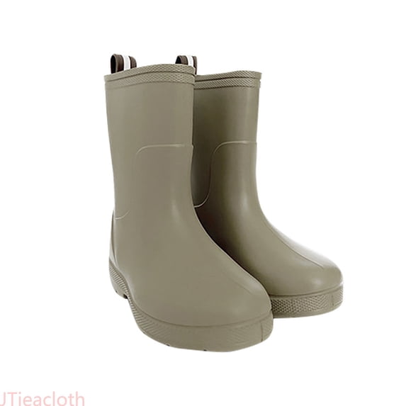 JTieacloth Kids Easy On Antiskid Rain Shoes Boots Toddler Lightweight Rainy Day Waterproof Shoes for Boys Girls,Sizes 3.5