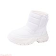 thumbnail image 1 of JTieacloth Kids Girls Winter Warm Snow Boots Winter Warmth Kids Boots With Cozy Lined Insulation And Flexible Ready Sole For Everyday Play,White, 1 of 6
