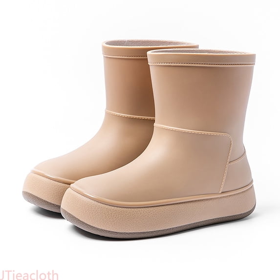 JTieacloth Kids Rain Boots Mid Calf Rain Shoes For Boys Girls Outdoor Rainy Day Play,Sizes 5