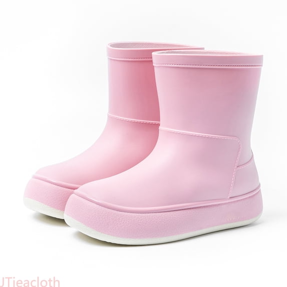 JTieacloth Kids Rain Boots Mid Calf Rain Shoes For Boys Girls Outdoor Rainy Day Play,Sizes 6.5