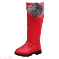 thumbnail image 1 of JTieacloth Knee High Boots for Girls Children Shoes Comfortable Soft Sole Boots Fashion High Boots Girls Princess Boots,Red, 1 of 6