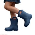 thumbnail image 1 of JTieacloth Lightweight Kids Rain Boots for Boys and Girls, Easy-On Handles Mid Calf Boots Outdoor Waterproof Rain Shoes,Sizes 2.5, 1 of 6
