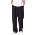 thumbnail image 1 of JTieacloth Lightweight Trousers for Men Men'S Loose Straight Cotton Bloomers Summer Casual Pants Men'S Breathable Pants Black, 1 of 5