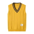 thumbnail image 1 of JTieacloth Long Sleeve Men Male Knitwear Shoulder Vests Fashion Trends Sleeveless Vests, 1 of 6