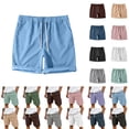 thumbnail image 1 of JTieacloth Men's Corduroy Casual Shorts Classic Stretch Short for Summer Beach Vacation(Green), 1 of 7