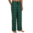 thumbnail image 1 of JTieacloth Men's Long Spa Robe Mens Pajamas Plaid Pants Sleep Long Pant With Pockets Soft PJ Bottoms Classic Home Wear Elastic Waist Green, 1 of 6