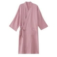 thumbnail image 1 of JTieacloth Men's Nightshirts Japanese Couples Robe And Kimono Men's Large Size Lace Up Hanbok Yukata Sweating Clothes Pink, 1 of 6