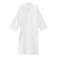 thumbnail image 1 of JTieacloth Men's Nightshirts Japanese Couples Robe And Kimono Men's Large Size Lace Up Hanbok Yukata Sweating Clothes White, 1 of 3