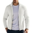 thumbnail image 1 of JTieacloth Men's Outerwear Jackets Men's Jackets & Coats Thickened Thermal Jacket Double Sided Windbreaker Inner Coat For Autumn And Winter Wear White, 1 of 6