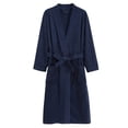 thumbnail image 1 of JTieacloth Men's Pajama Sets Men's Robes Cloth Bathrobe Soft Kimono Bath Robe Kimono Spa Robe For Men Long Loungewear With Pockets Blue, 1 of 4