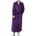 thumbnail image 1 of JTieacloth Men's Pajama Sets Mens Autumn And Winter Coral Velvet Pajamas Loose Size Extended Warmth Plush And Thickened Home Clothes Purple, 1 of 4